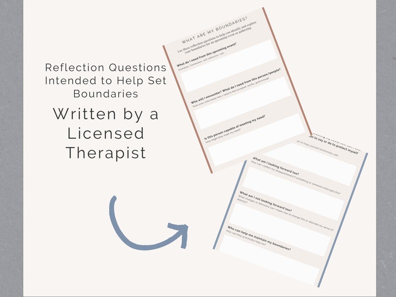 Holiday Boundaries Reflection Worksheets - Etsy