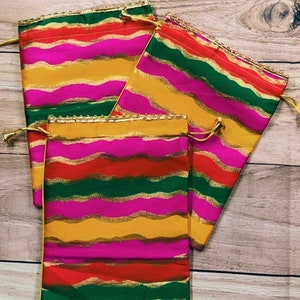 Rainbow Potli Bags / Gift Bags, Ideal for return gifts