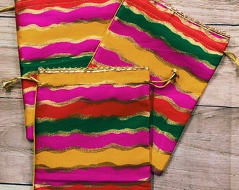Rainbow Potli Bags / Gift Bags, Ideal for return gifts