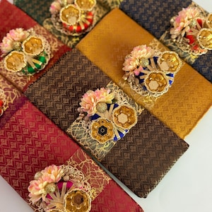 Soft Silk Thamboolam Blouse Piece: Pooja Return Gift - 1 Meter