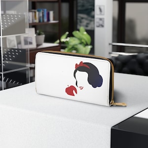 Cartera con cremallera Blancanieves - Cartera de Disney, Regalo, Halloween, Regalo, Regalo de Disney, Regalos para ella, Regalos para él