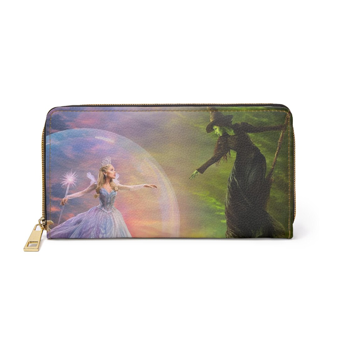Wicked Wallet Wicked Ford Good Glinda Elphabazipper Wallet, Personalized Faux Leather ...