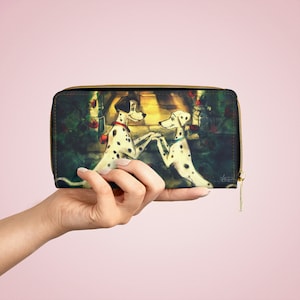 Pongo and Perdita, 101 Dalmatians, Disney Zipper Wallet - Disney Wallet, Gift, Valentines Gift, Disney Gift