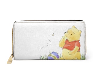 Winnie the Pooh Disney Zipper Wallet - Disney Wallet, Gift, Valentines Gift, Disney Gift, Gifts for Her, Gifts
