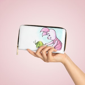 Piglet, Winnie the Pooh, Cartera con cremallera de Disney - Cartera de Disney, Regalo, Regalo de San Valentín, Regalo de Disney