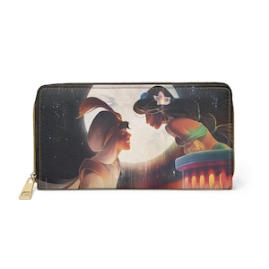 Aladdin y Jasmine, A Whole New World, Disney Zipper Wallet - Disney Wallet, Regalo, Regalo de San Valentín, Regalo Disney, Regalos para ella,