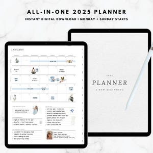 2025 Digital Planner, Digital Planner, Goodnotes Planner, iPad Planner, Notability Planner, Dated Digital Planner, 2025 Planner, All-In-One