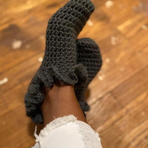Crochet Ruffle Socks