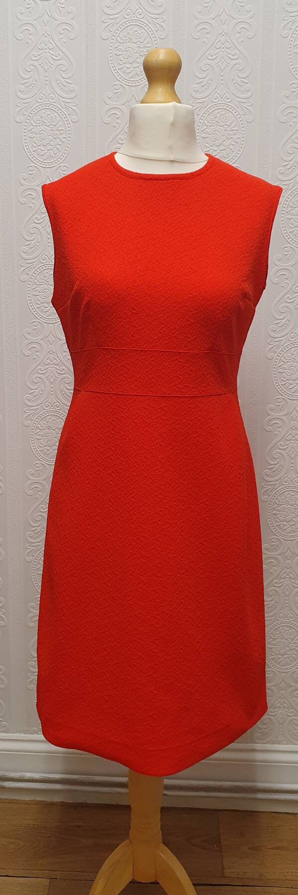 Vintage 1960s Diolen Loft Orange Red Mini Pinafore Dress Size 10-12 - Etsy