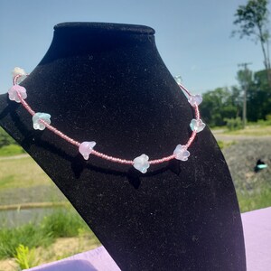 Cotton Candy Floral Choker