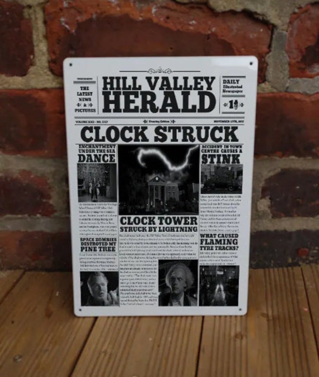 BACK to THE FUTURE Newspaper Aluminum Poster - Etsy