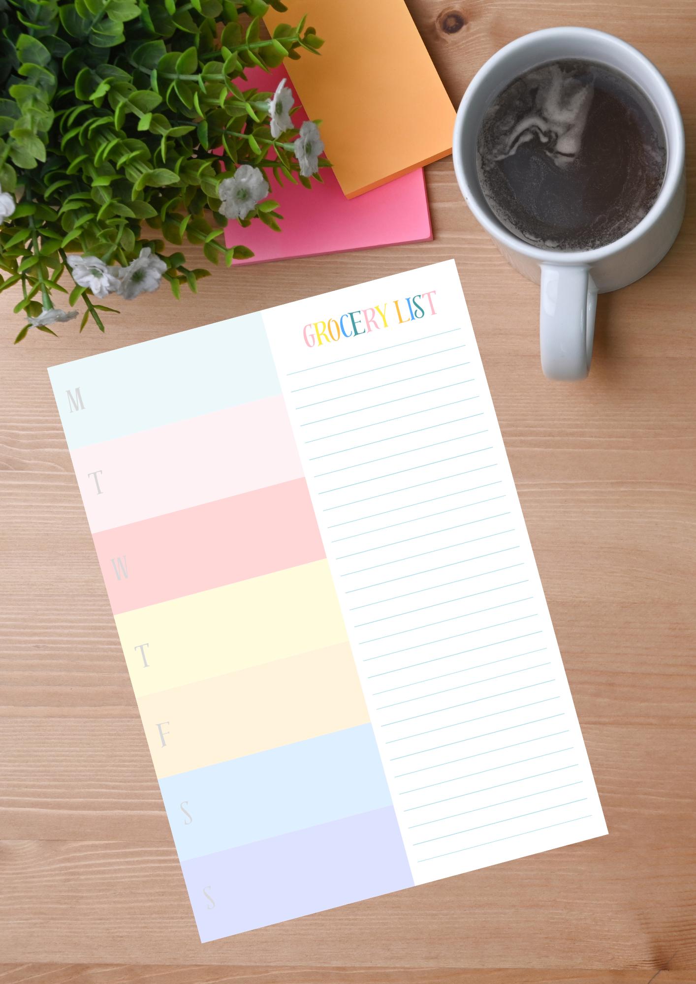 Printable Meal Planner | Weekly Meal Plan Template | Digital Meal ...