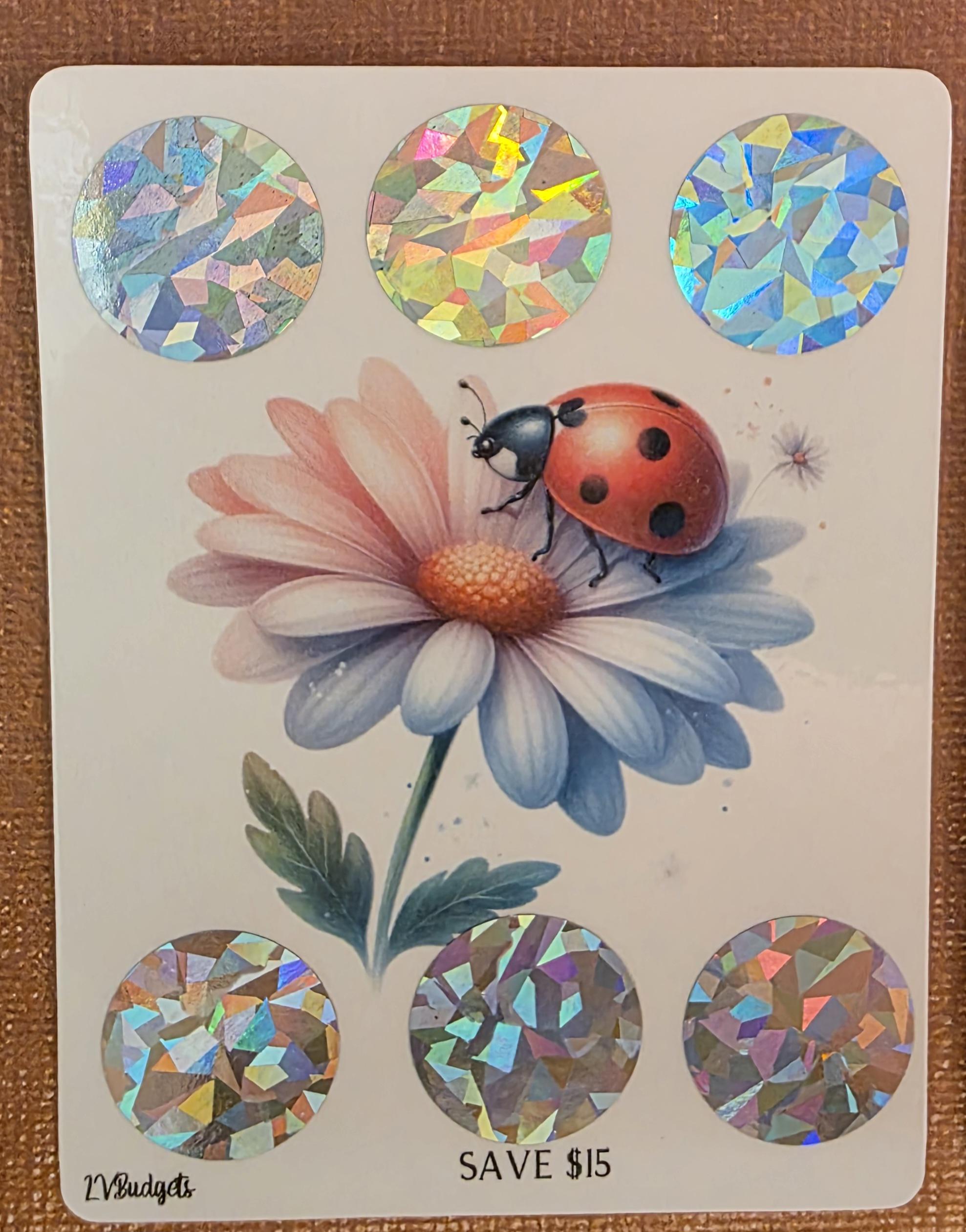 Ladybug Savings Challenge Scratch off Cards / Set of 4 / Savings ...