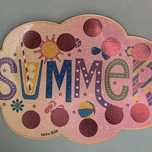 Summer Savings Scratch Off | Scratch and Save Savings Challenge | Scratch Off Card | Savings Challenge