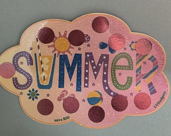 Summer Savings Scratch Off | Scratch and Save Savings Challenge | Scratch Off Card | Savings Challenge