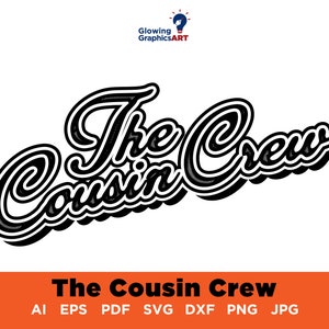 Cousin Crew Svg, Png, Cousins Shirt, Cousin quote svg, Chemises de réunion de famille, Nouveau dans l’équipage, Cousin Team, Cousin Squad, Silhouette, Cricut