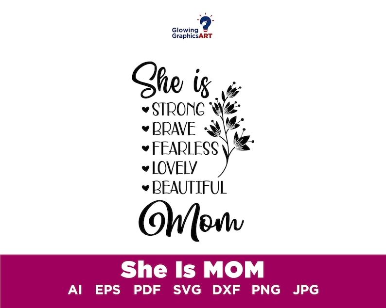 She is Mom Svg Mother Svg Mom Shirt Mom Life Svg Blessed Etsy
