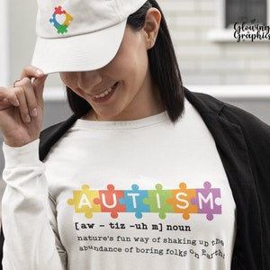 Définition de l'autisme SVG - Sensibilisation à l'autisme - Acceptation de l'autisme - Défenseur de l'autisme - Svg d'un enseignant en autisme - Svg neurodivergent, TDAH, Svg autisme
