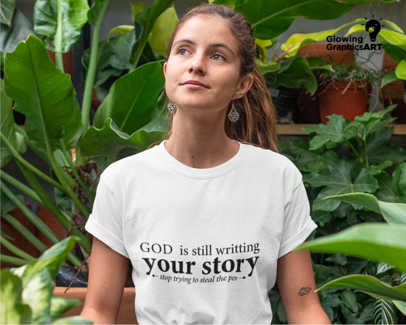 God is still writing your story svg funny christian svg etsy