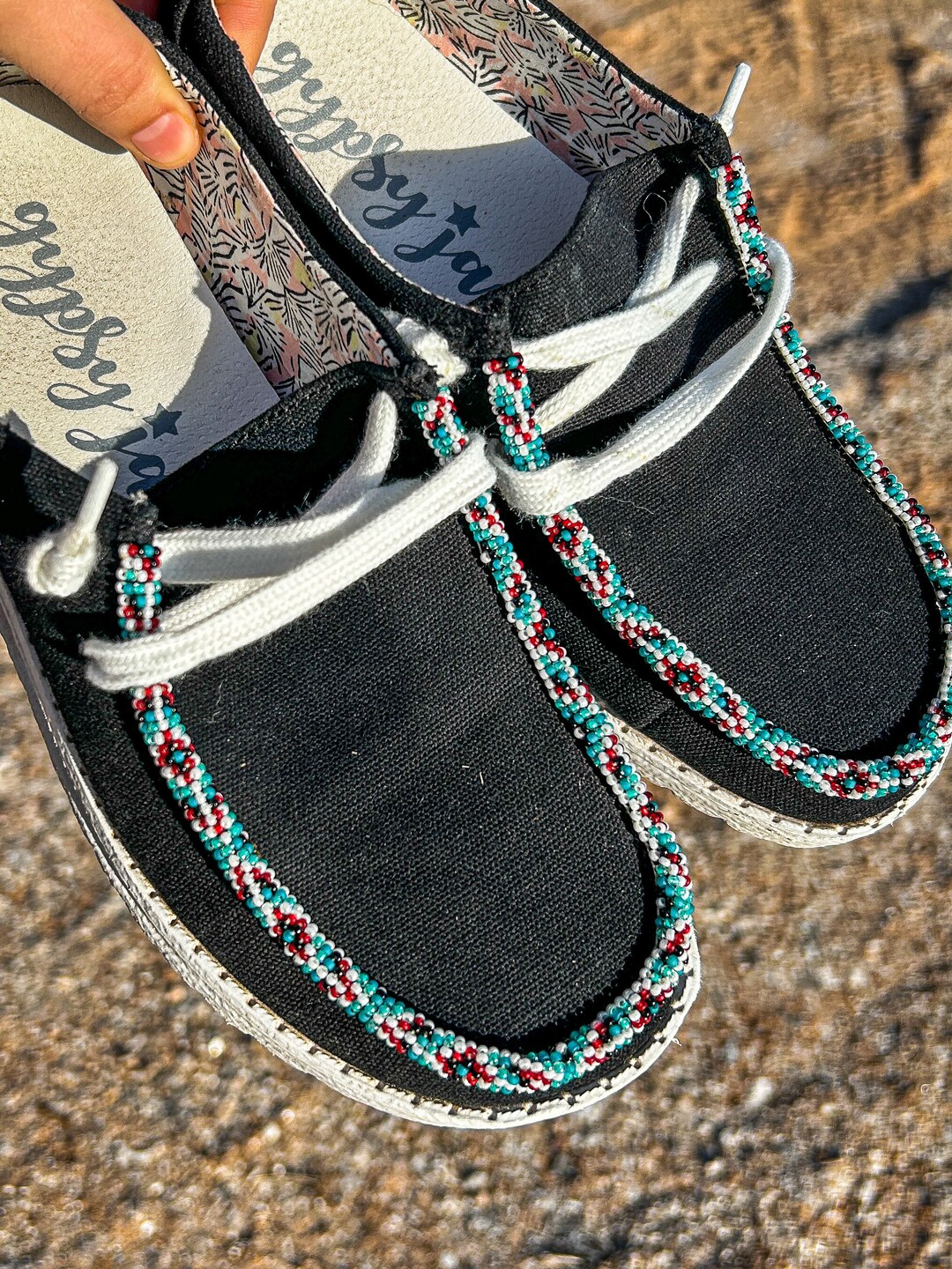 Customizable Beaded Hey Dudes