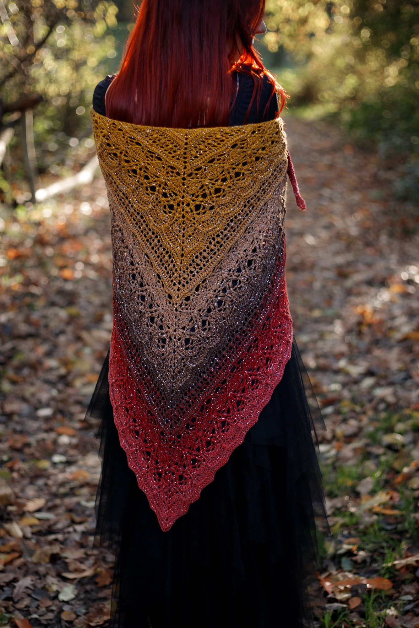 handmade crochet shawl design