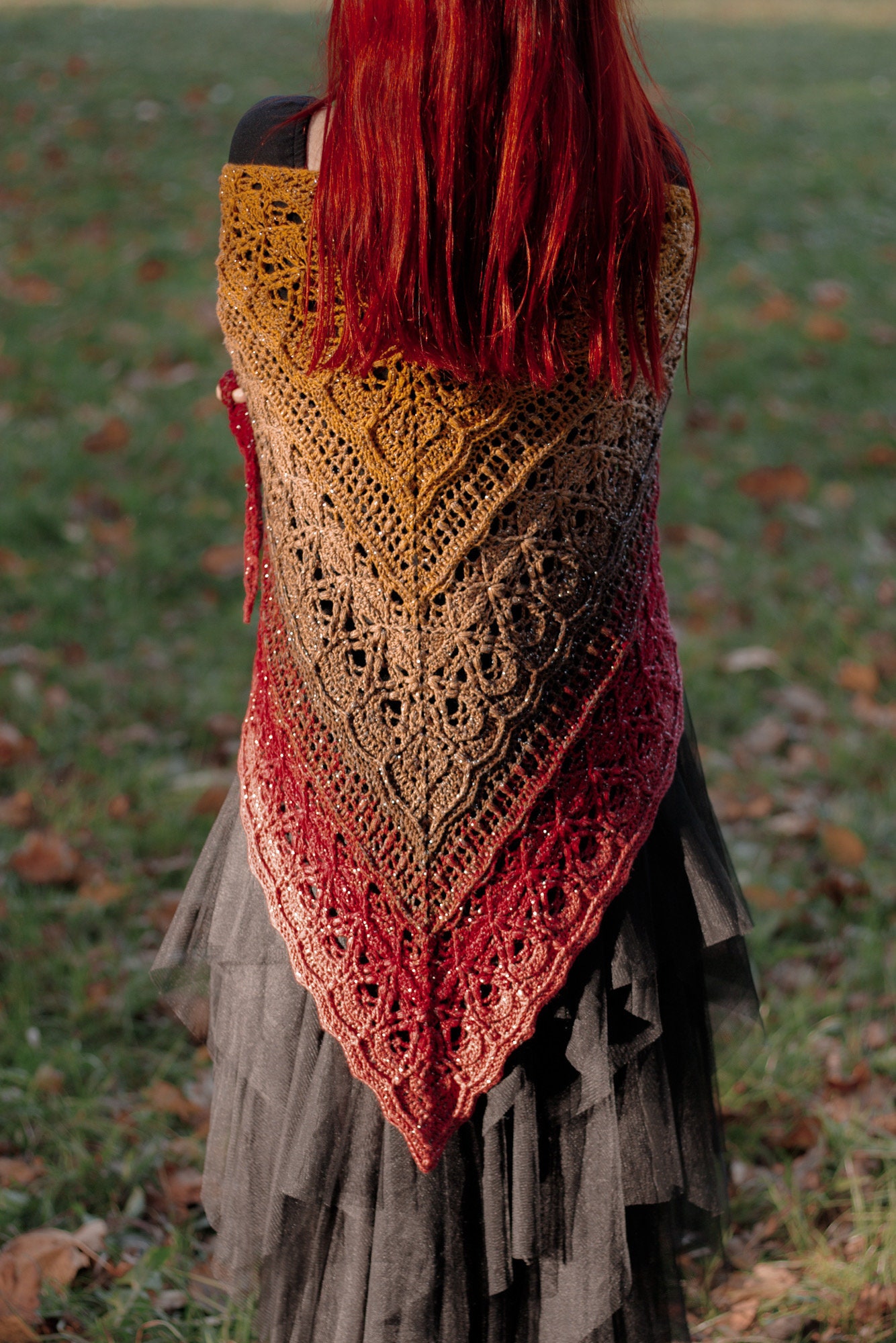 handmade crochet shawl design