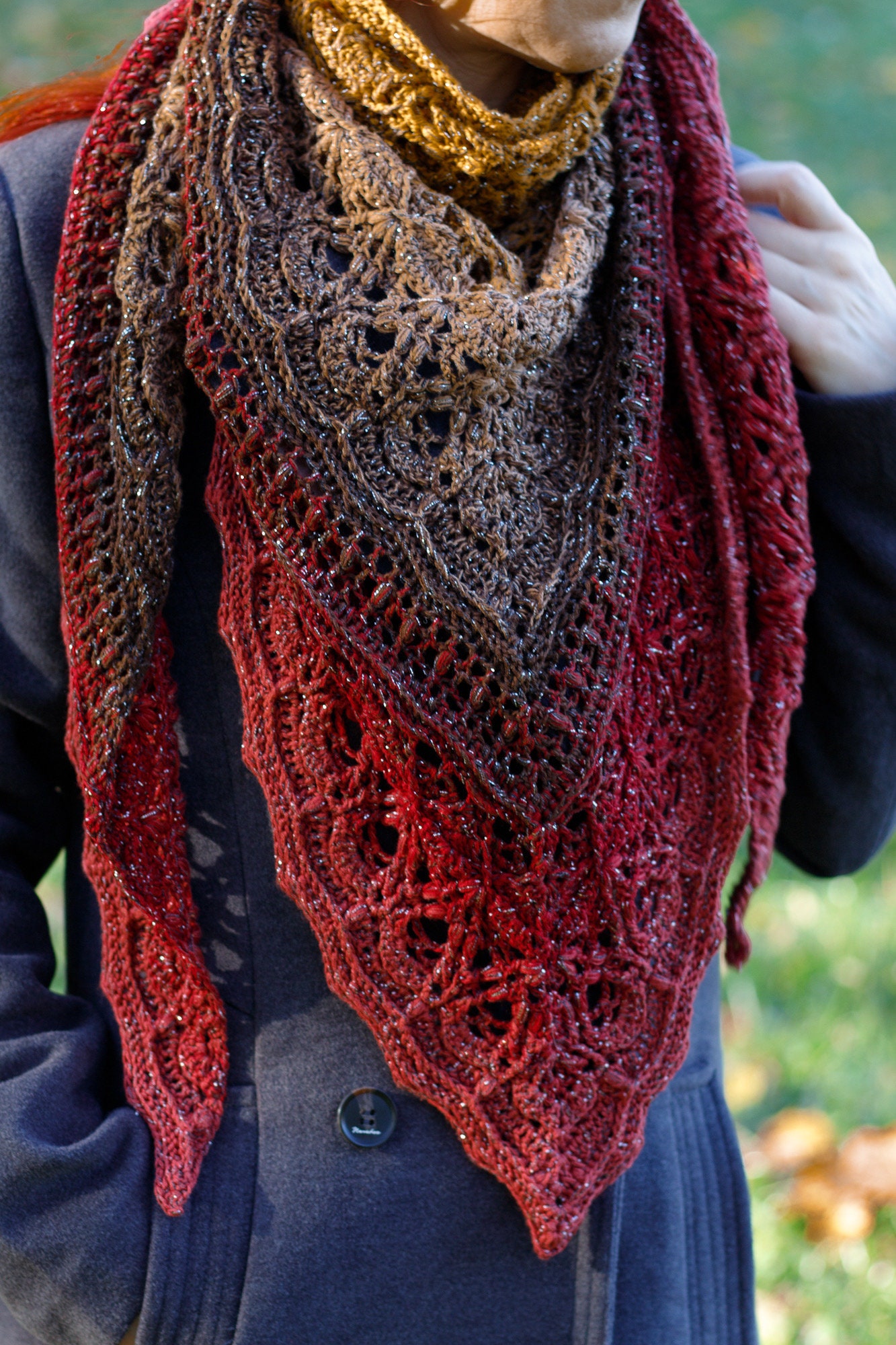 handmade crochet shawl design