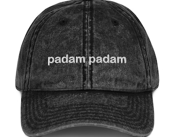 Padam Padam Kylie Nella tua testa per tutto il fine settimana Cappellino in twill di cotone vintage