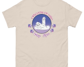 Orchidee dell'Asia Massaggio asiatico Massaggio Gate Belichick Hudson Maglietta classica unisex