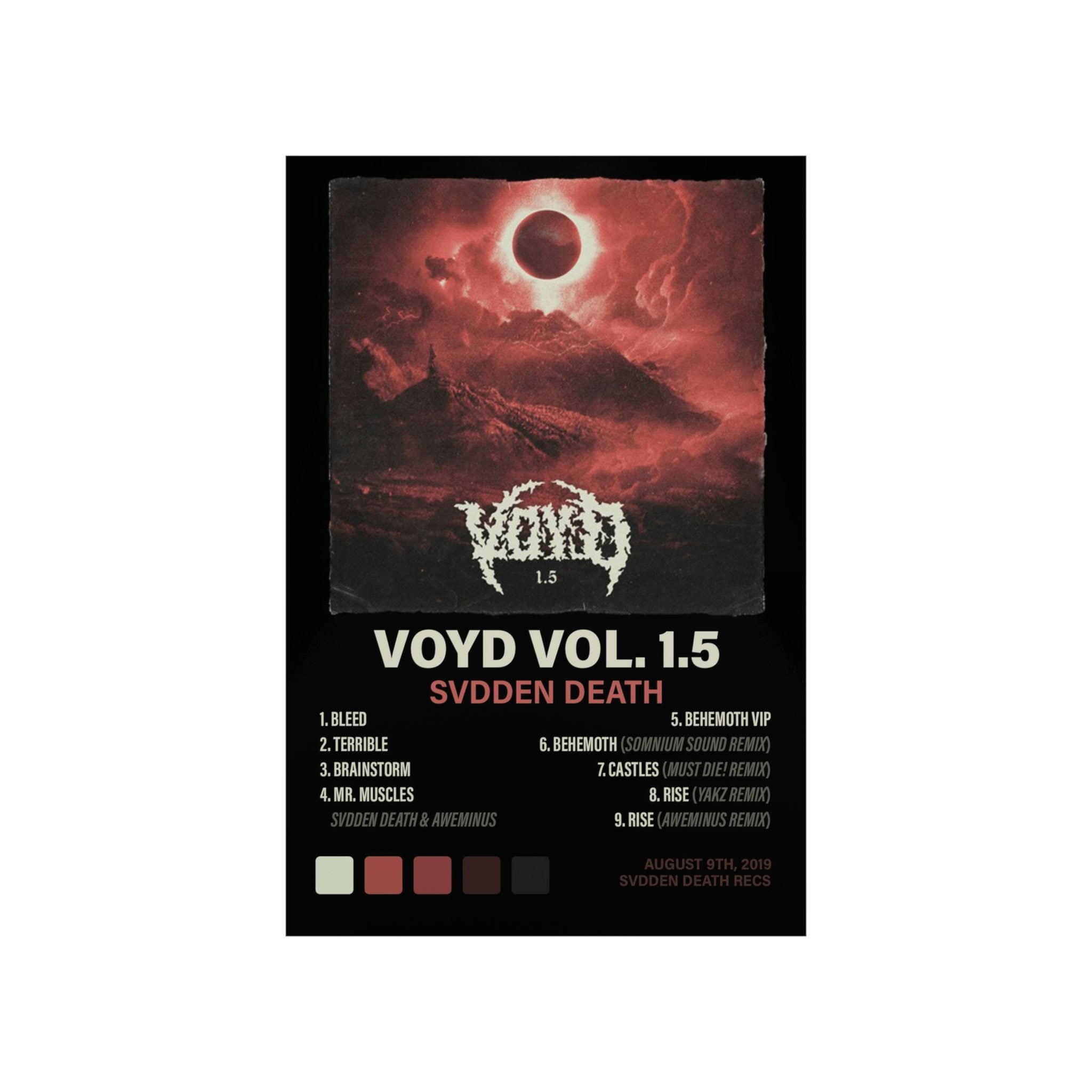 SVDDEN DEATH - VOYD Vol. 1.5 (album Poster) - Etsy