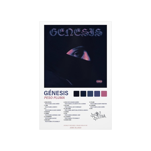 Peso Pluma Album Poster Etsy