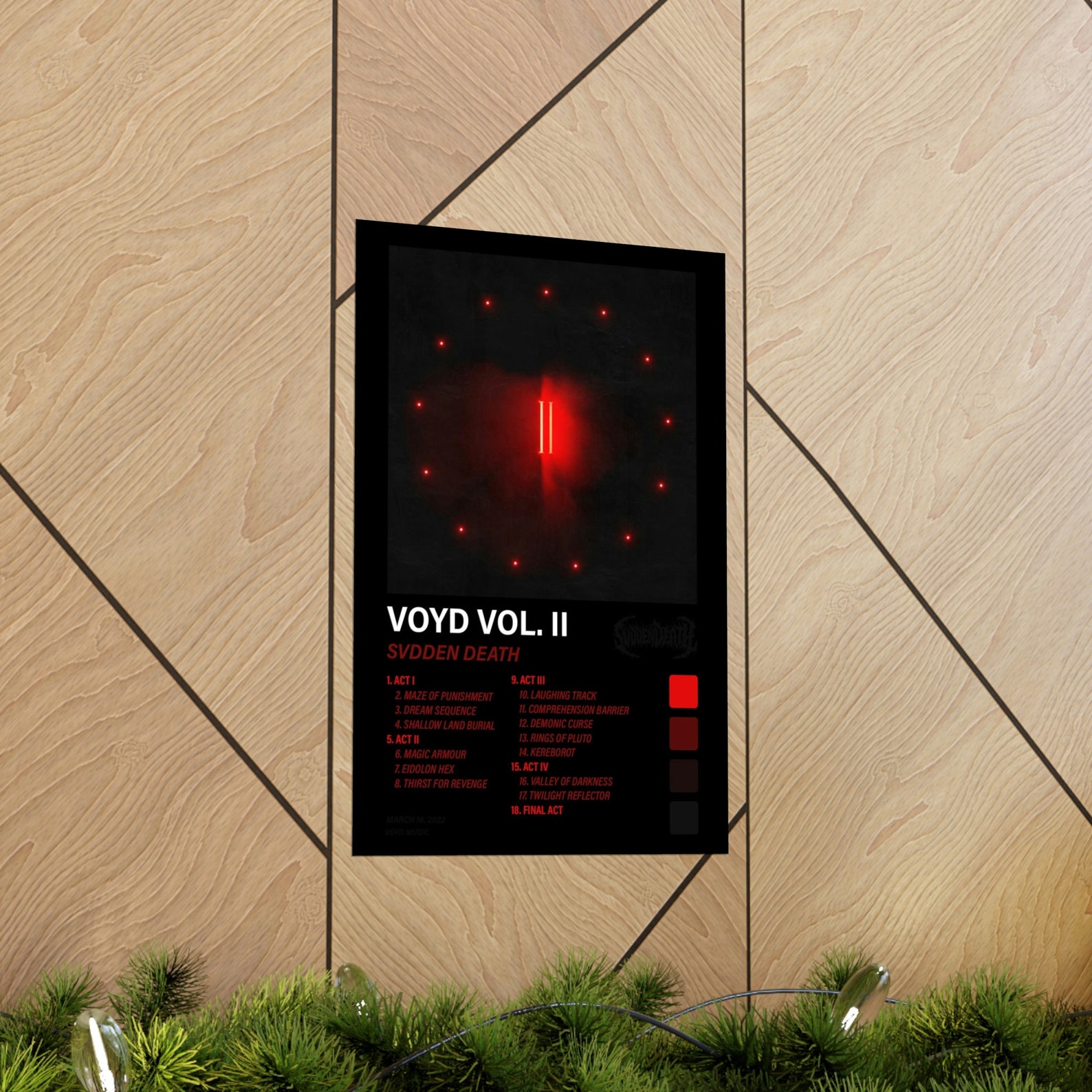 SVDDEN DEATH VOYD Vol. 2 album Poster Etsy