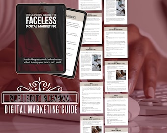 PLR Digital Marketing Starter Guide | Edit in Canva | Resell Rebrand | Marketing E-Guide| PLR Product for Marketers Advertisers Agencies |