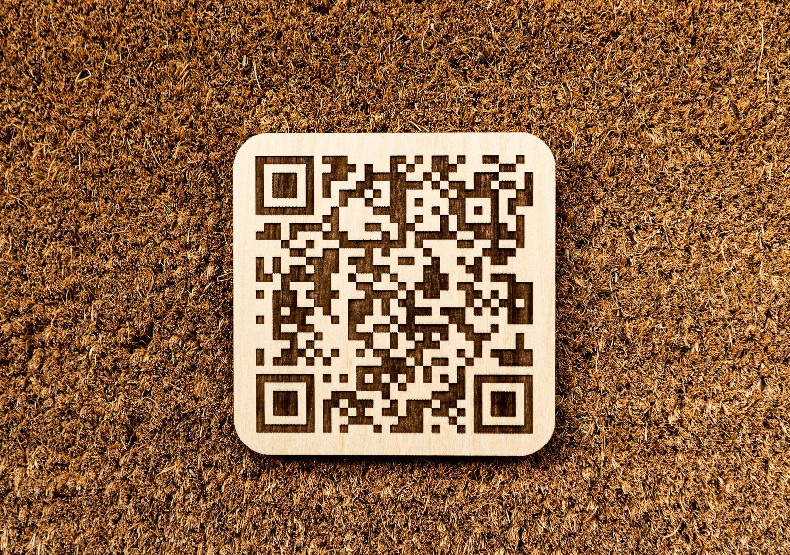 Custom QR Code Wood Qr Code Menu Qr Code Custom Made Qr Etsy
