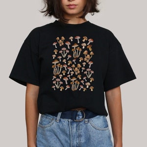 T-shirt grafica a fungo // T-shirt Cottagecore // T-shirt micologica