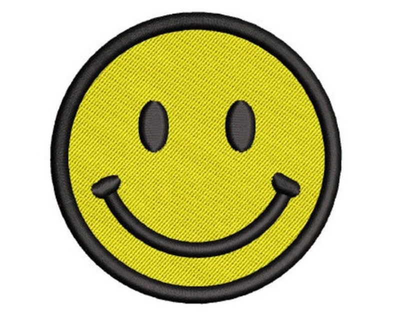 Smiley Face Patch Etsy