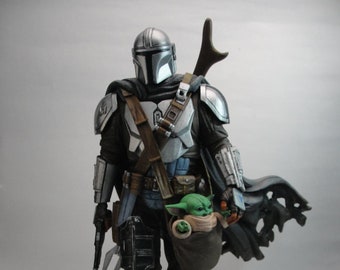 The Mandalorian - Grogu  | STAR WARS , 3D Print Figure (12" inches / 30 cm) |  Resin Figure / Statue Painted 3D Model - Movie Characters