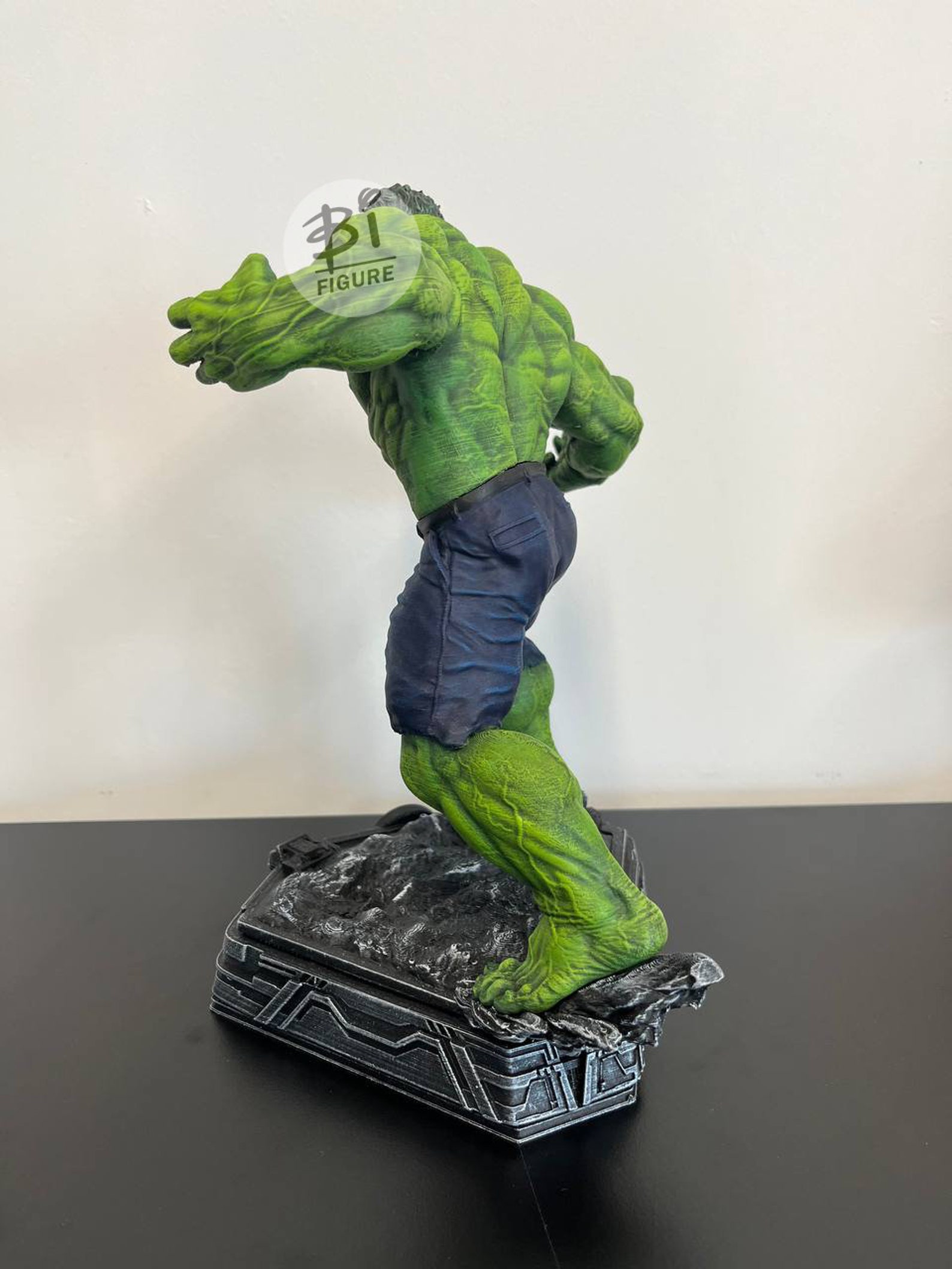 Hulk MARVEL , 3D Print Figure adjustable Size Resin and Pla Figure ...