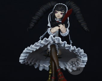 Celestia Ludenberg, Figura impresa en 3D (7" pulgadas / 20 cm) / Figura de resina / Estatua pintada Modelo 3D - Personajes de película Danganronpa Hero Anime