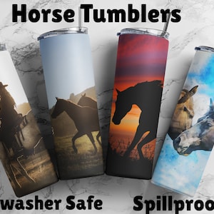 Cute Horse Tumbler - 20oz Capacity - Perfect Gift - Customized Gift