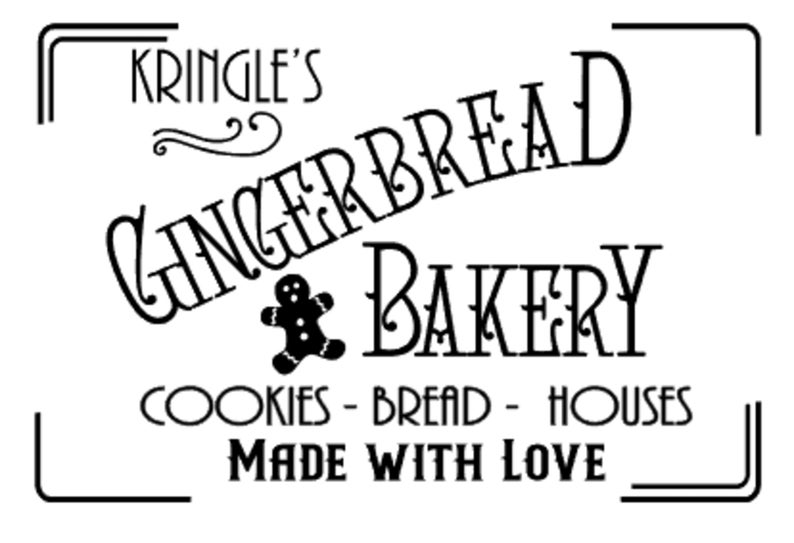 Kringle's Gingerbread Printable SVG PNG cut File - Etsy