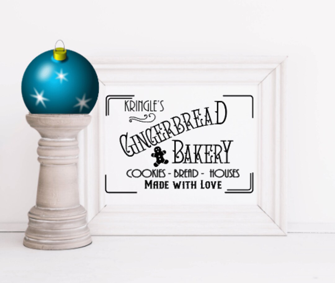 Kringle's Gingerbread Printable SVG PNG cut File - Etsy