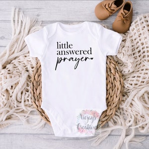 Little Answered Prayer | Baby Clothing | Miracle Baby | Baby Bodysuit