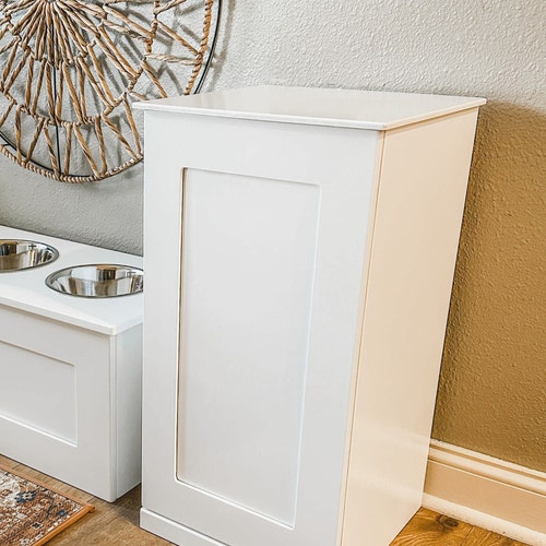 Dry Pet Food Storage Kibble Storage Dog Food Storing White Etsy