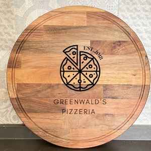 Pizza Board Chopping Gifts Ideas For Dad , Custom Wood Chopping Board, Gift for New Home, Service Tray Engraved, Personalized Pizza Board