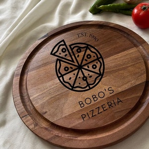 Small Pizza Board,Personalized Pizza Large Round,Custom Pizza Board,Name Pizza Board,Restaurant Serving Food,Pizza Gifts,Pizza Lovers