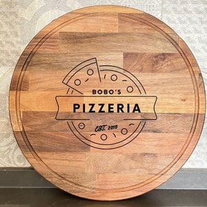 Pizza Board Chopping Gifts For Pizzeria, Custom Wood Chopping Board, Gift for Dad, Personalized Pizza Board, Custom Pizzeria Cutting Board
