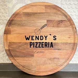 Pizza Board Chopping Gifts Ideas For Pizzeria ,Personalized Pizza Board, Wood Chopping Board, Gift for New Home, Custom Service Wood Tray