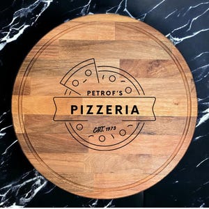 Personalized Pizza Board for Dad, Pizza Server for Pizzeria, Custom Pizza Gifts for Parents, Christmas Pizza Presents, Custom Chopping Board