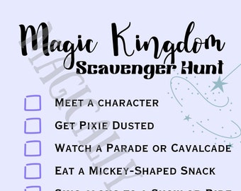 Magic Kingdom Activity Sheets - Digital Download